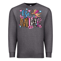 Charcoal Heather be mine valentine's day Premium Sweatshirt - OliviaCreatesArt