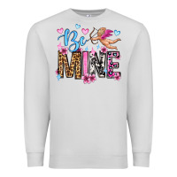 Dove Grey be mine valentine's day Premium Sweatshirt - OliviaCreatesArt