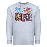 Heather Grey be mine valentine's day Premium Sweatshirt - OliviaCreatesArt