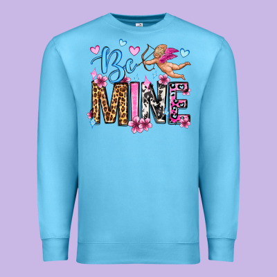 Be Mine Valentine's Day Premium Sweatshirt Designed By Oliviacreatesart
