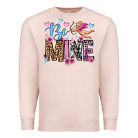 Pale Pink be mine valentine's day Premium Sweatshirt - OliviaCreatesArt