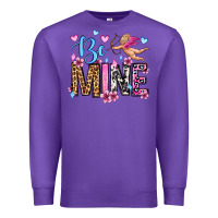 Purple be mine valentine's day Premium Sweatshirt - OliviaCreatesArt
