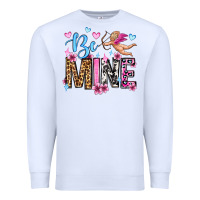 White be mine valentine's day Premium Sweatshirt - OliviaCreatesArt