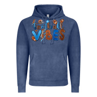 Vintage Denim football vibes Vintage Hoodie - MaliasSmallBusiness