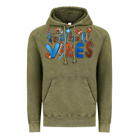 Vintage Olive football vibes Vintage Hoodie - MaliasSmallBusiness