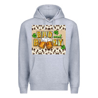 Heather Grey Bad and boozy Premium Hoodie - CowGirlArtShop