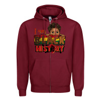 Burgundy i am black history black boy peekaboo juneteenth Zipper Hoodie - CowGirlArtShop