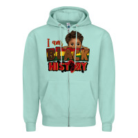 Seafoam i am black history black boy peekaboo juneteenth Zipper Hoodie - CowGirlArtShop