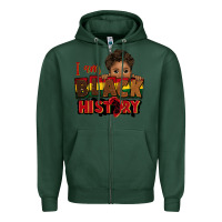 Sports Green i am black history black boy peekaboo juneteenth Zipper Hoodie - CowGirlArtShop