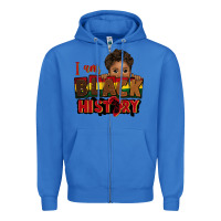True Royal i am black history black boy peekaboo juneteenth Zipper Hoodie - CowGirlArtShop