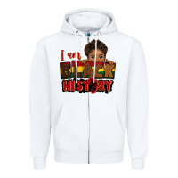 White i am black history black boy peekaboo juneteenth Zipper Hoodie - CowGirlArtShop