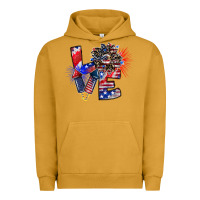 Pigment Peanut Butter patriotic Love Urban Hoodie - CowhideDigitalArt