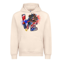 Sandshell patriotic Love Urban Hoodie - CowhideDigitalArt