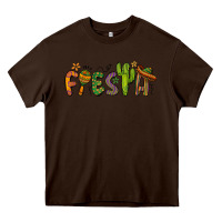 Chocolate Brown fiesta cinco de mayo Heavy Core Tee - BarkalooDesign