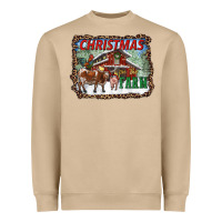 Christmas On The Farm Heavyweight Sweatshirt | Teevron