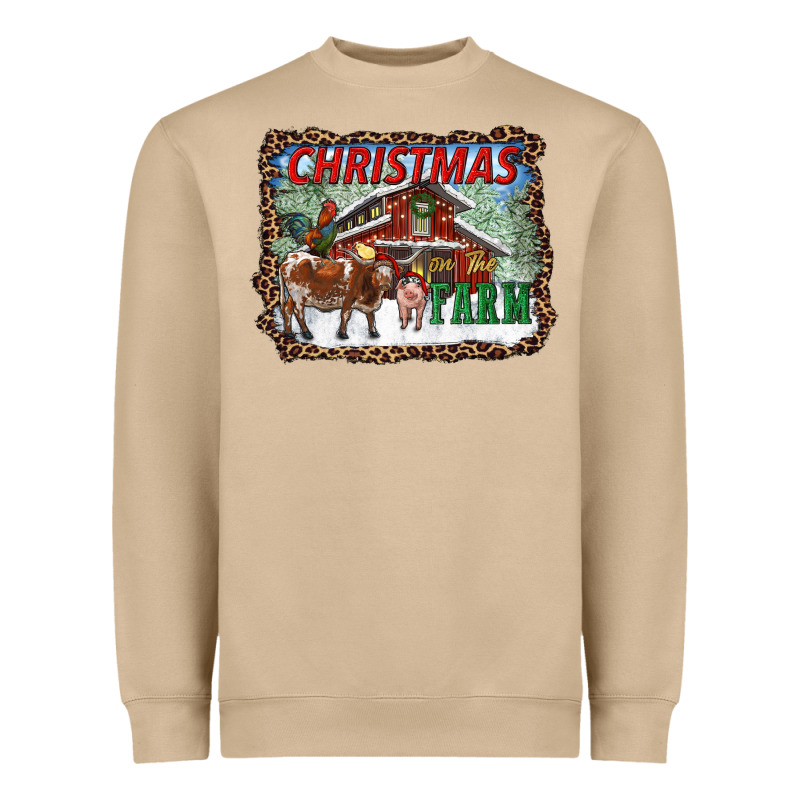 Christmas On The Farm Heavyweight Sweatshirt by RanaPortraitStore | Teevron