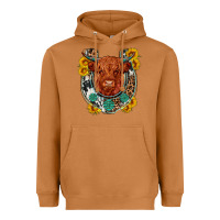 Meerkat western leopard cowhide cow horseshoe Heavyweight Hoodie - OliviaCreatesArt