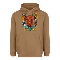 Toasted Coconut western leopard cowhide cow horseshoe Heavyweight Hoodie - OliviaCreatesArt