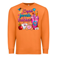 Carrot Cupid's Favorite Teacher Valentine's Day Frappe Premium Sweatshirt - FaDigitalArtStudio