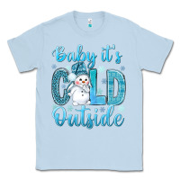 Dusty Blue baby it's cold outside bbs Classic Tee - BundleAndBundleShop