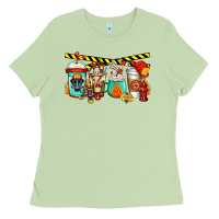 Matcha firefighter coffee Ladies Tee - Jasminsmagicworld