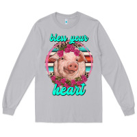 Moon Dust bless your heart pig Long Sleeve Tee - RanaPortraitStore