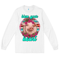 White bless your heart pig Long Sleeve Tee - RanaPortraitStore