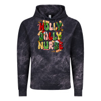 Cloud Black holly jolly nurse Vintage Hoodie - MaliasSmallBusiness