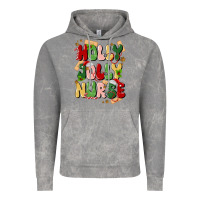Cloud Rock holly jolly nurse Vintage Hoodie - MaliasSmallBusiness