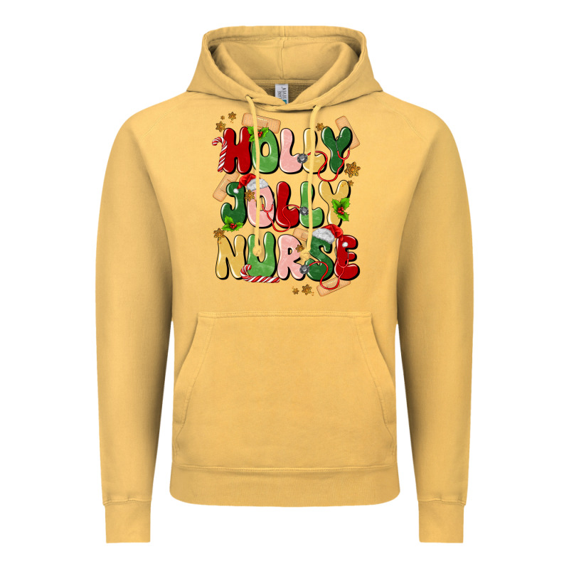 Holly Jolly Nurse Vintage Hoodie by MaliasSmallBusiness | Teevron