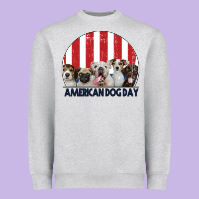 American Dog Day Heavyweight Sweatshirt Designed By Bettercallsaul