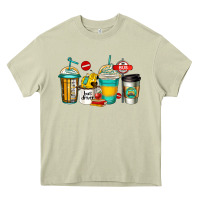 Mossy school bus driver coffee cups Heavy Core Tee - Jasminsmagicworld