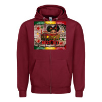 Burgundy i am black history Zipper Hoodie - CowGirlArtShop