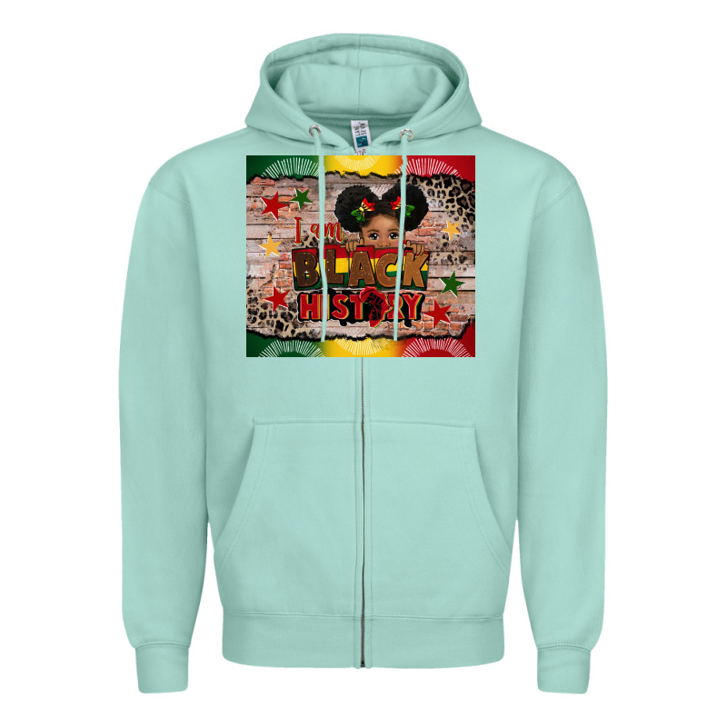 I Am Black History Zipper Hoodie by CowGirlArtShop | Teevron