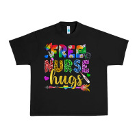 Black Free Nurse Hugs Pride LGBTQ+ Urban Heavy Tee - BundleAndBundleShop