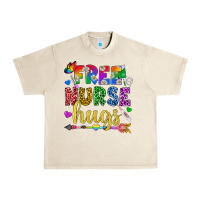 Sandshell Free Nurse Hugs Pride LGBTQ+ Urban Heavy Tee - BundleAndBundleShop