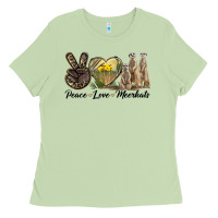 Matcha Peace Love Meerkats Ladies Tee - LillyAllenDesigns