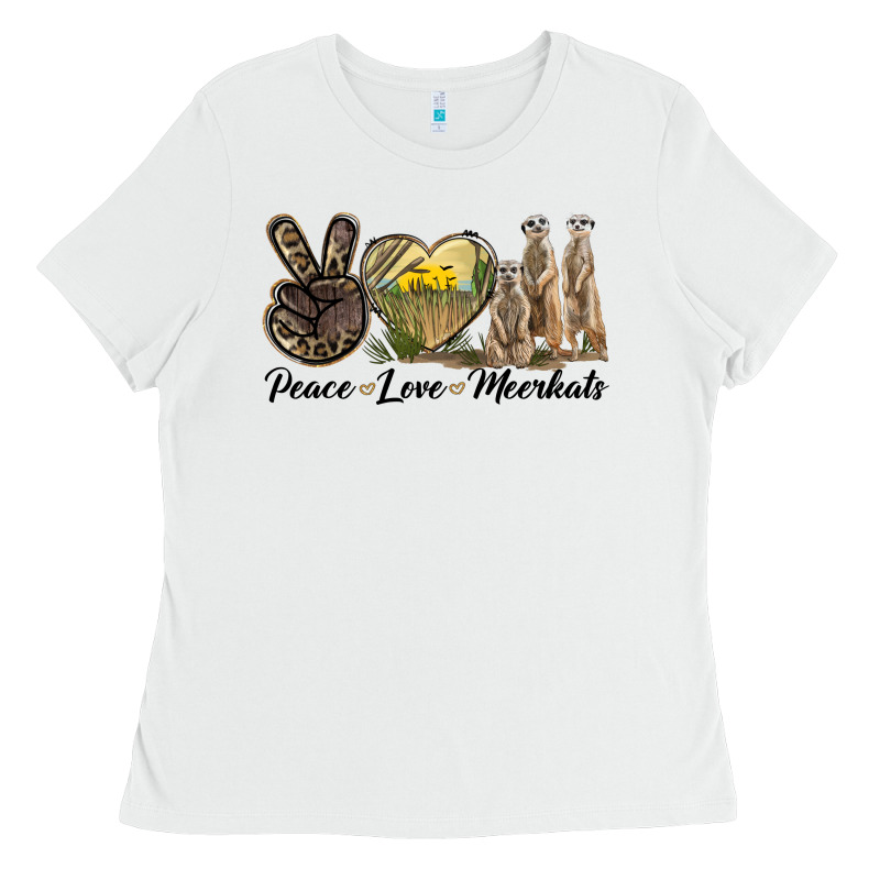 Peace Love Meerkats Ladies Tee by LillyAllenDesigns | Teevron