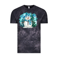 Cloud Black winter snowman Vintage Tee - MaliasSmallBusiness