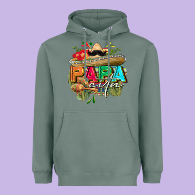 Papacita Heavyweight Hoodie Designed By Fadigitalartstudio