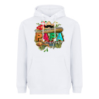 White Papacita Heavyweight Hoodie - FaDigitalArtStudio