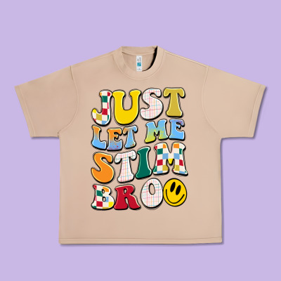 Just Let Me Stim Bro Urban Heavy Tee Designed By Jahusdesignshop