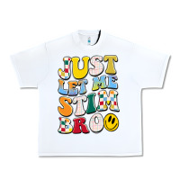 White just let me stim bro Urban Heavy Tee - JahusDesignShop
