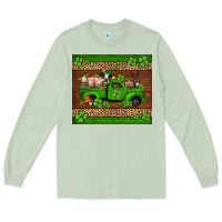 Matcha st Patricks farm animals truck Long Sleeve Tee - Jasminsmagicworld