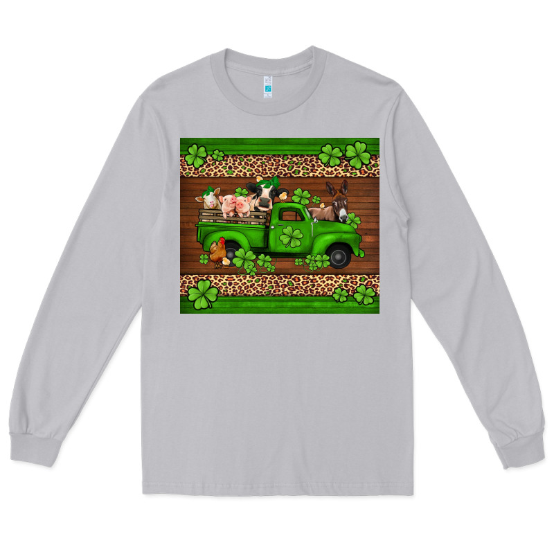 St Patricks Farm Animals Truck Long Sleeve Tee by Jasminsmagicworld | Teevron