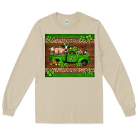 Mushroom st Patricks farm animals truck Long Sleeve Tee - Jasminsmagicworld