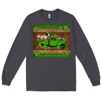 Smoke st Patricks farm animals truck Long Sleeve Tee - Jasminsmagicworld