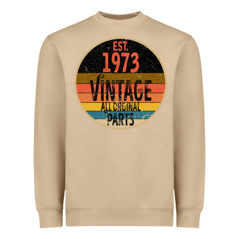 Est 1973 Vintage All Original Parts Heavyweight Sweatshirt by Bettercallsaul | Teevron
