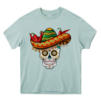 Arona cinco de mayo sombrero skull Heavy Core Tee - BarkalooDesign