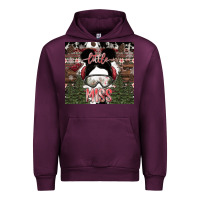 Mauve Wine Little Miss Urban Hoodie - CowhideDigitalArt
